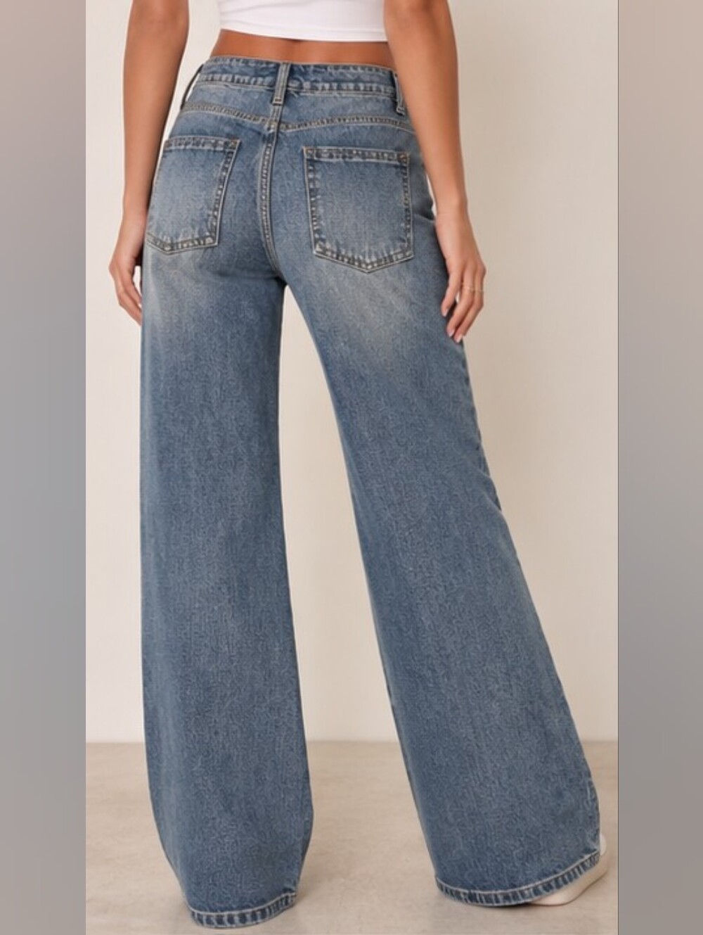 Flamingals Wide Leg Embroidered Love Rose Embroidered Jeans Valentines NWT Small - Picture 4 of 13
